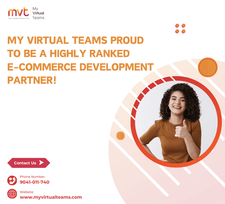 My Virtual Teams Proud to be a Highly Ranked E-commerce Development Partner!